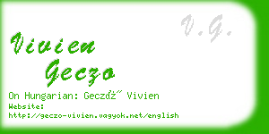 vivien geczo business card